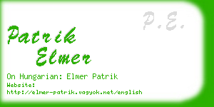 patrik elmer business card